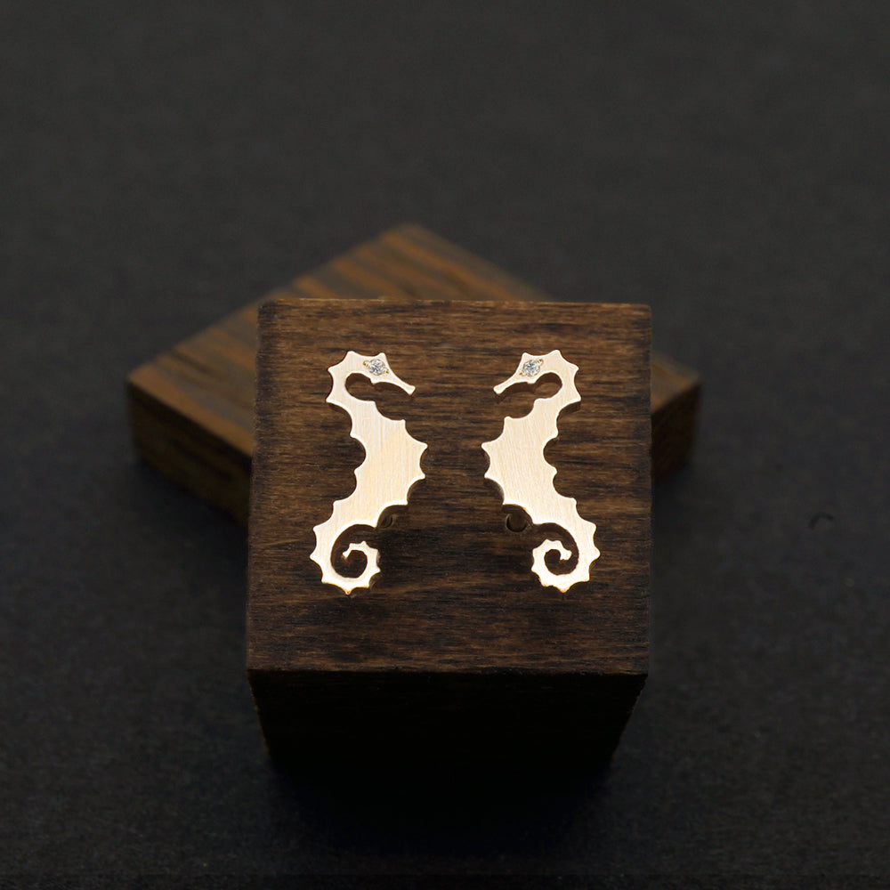 Minimalist Dragon Stud Earrings