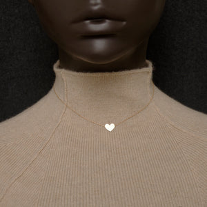 
            
                Load image into Gallery viewer, Wide Heart Necklaces, 14KY Gold | AF HOUSE
            
        