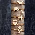 Miniature Animal Rings 14K Gold | AF HOUSE
