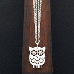 Mother Owl Necklace -Silver