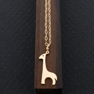 
            
                Load image into Gallery viewer, Baby Giraffe Necklace 14K Gold | AF HOUSE
            
        