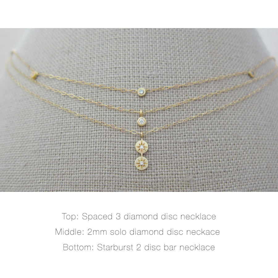 
            
                Load image into Gallery viewer, Solo Diamond Disc Necklace
            
        
