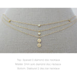 petit diamond necklaces - AF HOUSE
