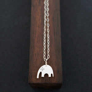 Elephant Necklace - Silver