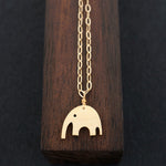 Baby Elephant Necklace, 14k Yellow Gold | AF HOUSE