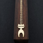 Standing Cat Necklace-AF HOUSE