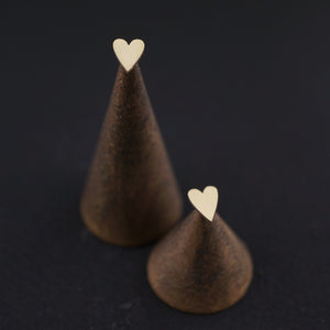 Skinny Heart Stud Earrings