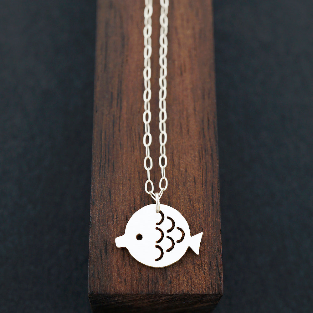 Fish Necklace-Silver