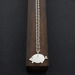 Pig Necklace-Silver