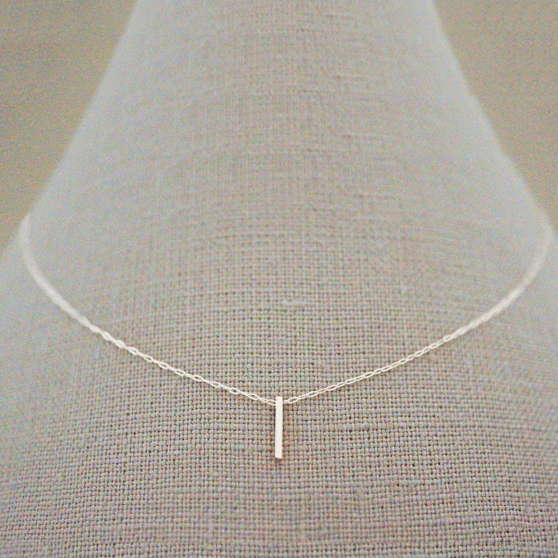 Short Vertical Bar Necklace