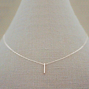 Short Vertical Bar Necklace