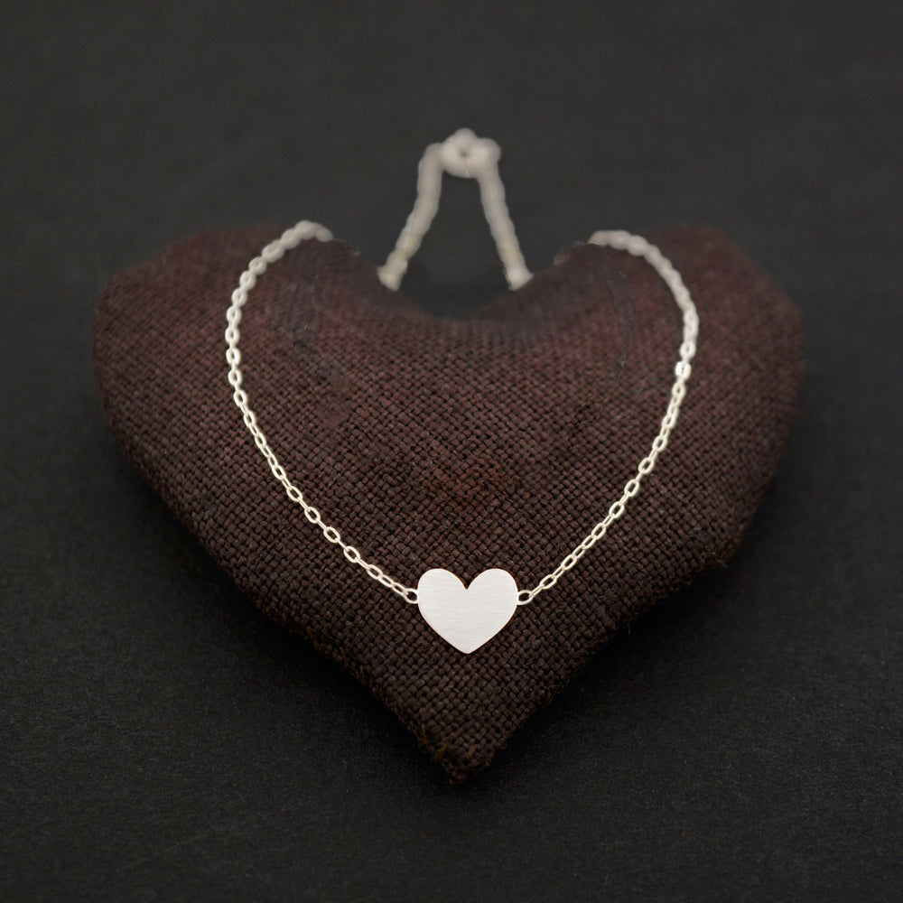 Big Wide Heart Necklaces, Solid Silver | AF HOUSE