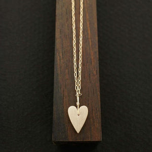 Skinny Heart Necklace