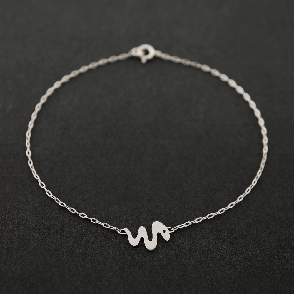 Sierlijke miniatuur dierenarmband, massief goud of massief zilver