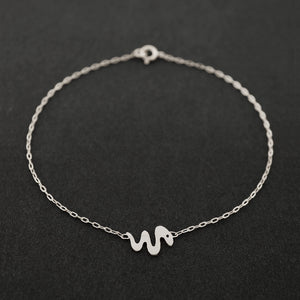 Sierlijke miniatuur dierenarmband, massief goud of massief zilver