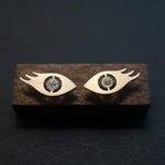 EYELASH STUD EARRINGS-AF HOUSE