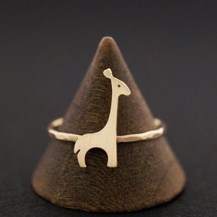 
            
                Load image into Gallery viewer, Giraffe Ring 14K Gold | AF HOUSE
            
        