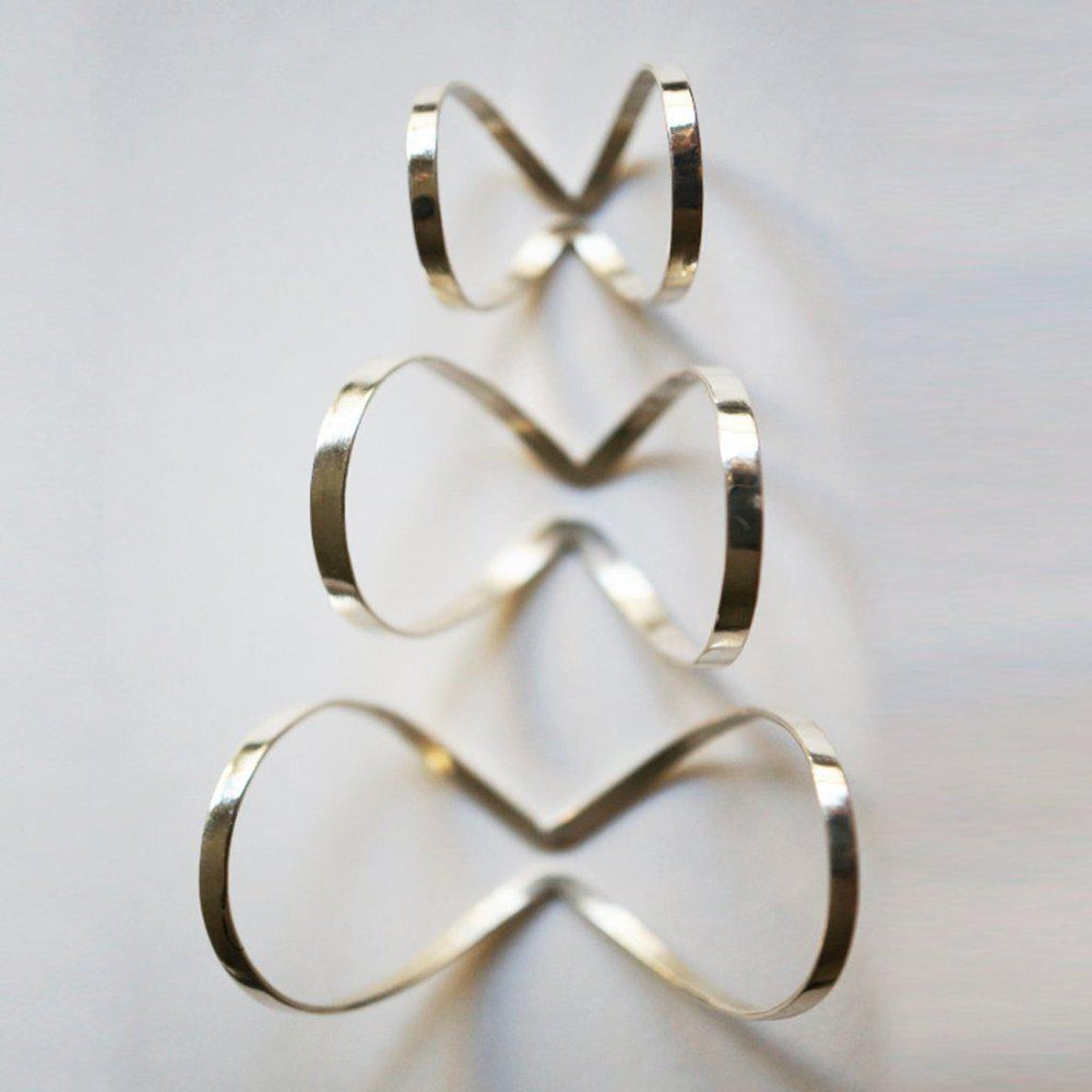 INFINITY 3 KNUCLE RING SET-AF HOUSE