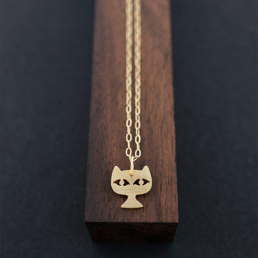 
            
                Load image into Gallery viewer, Cat Face Necklace-AF HOUSE
            
        
