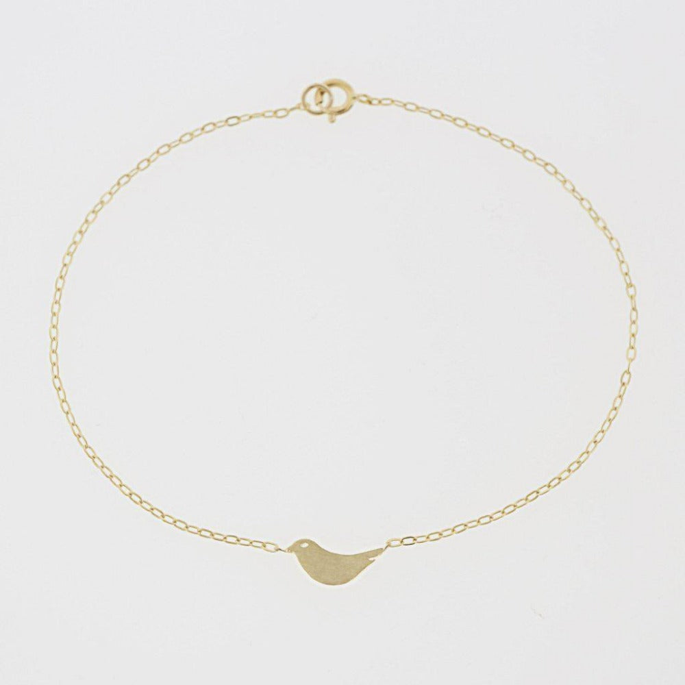 Dainty Miniature Animal Bracelet, Solid Gold or Solid Silver