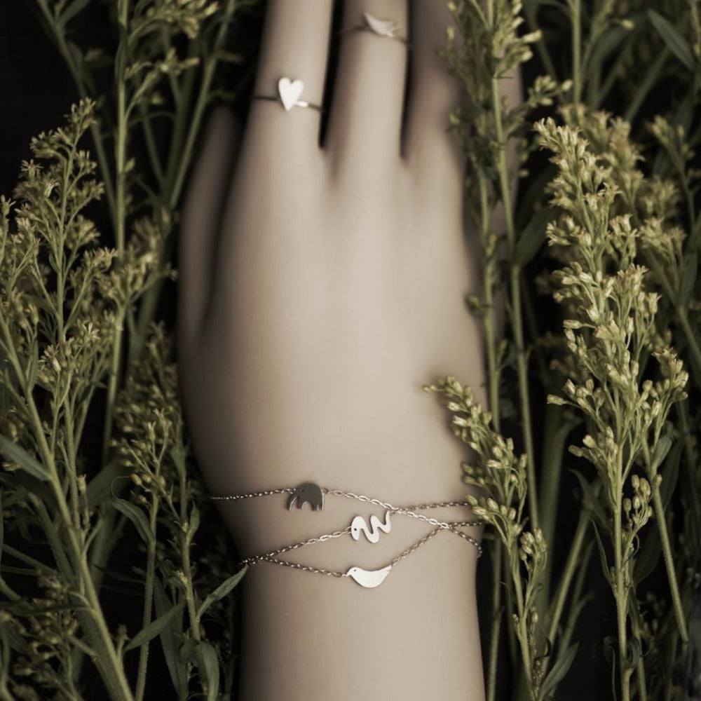 Miniature Animal Bracelet-Silver