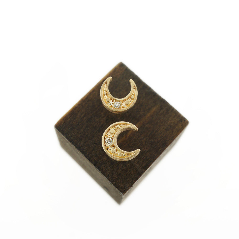 Moon Stud Earrings