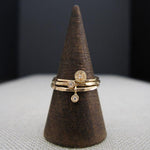 PETIT DIAMOND 3 RING SET-AF HOUSE
