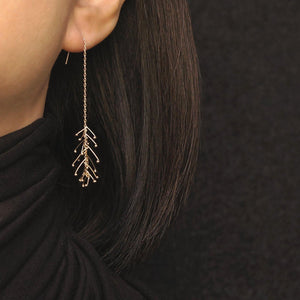 PIN DROP CHAIN EARRINGS