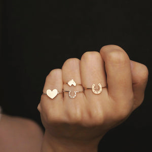 Wide Heart Ring-Silver